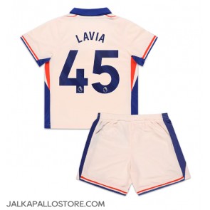 Chelsea Romeo Lavia #45 Vieraspaita Lapsille 2024-25 Lyhythihainen (+ shortsit)